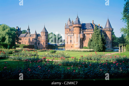 Utrecht, Haarzuilens, De Haar Schloss, erbaut im Jahre 1900 vom Architekten P.H.J.Kuijpers Stockfoto