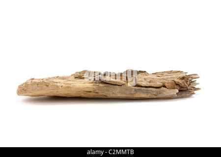 Makro Nahaufnahme von ein Stück Treibholz am Strand in Suffolk, uk Stockfoto