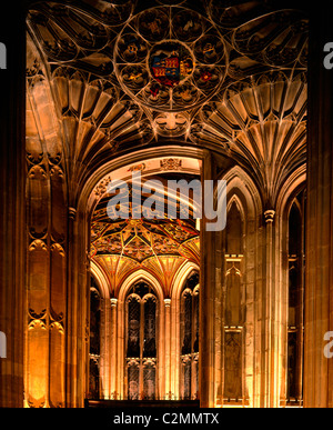 Ventilator gewölbte Decke, St.-Georgs-Kapelle, Windsor Castle. 16. Jahrhundert. Stockfoto