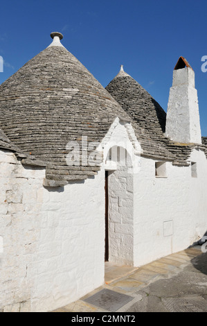 Alberobello. Puglia. Italien. Trulli, Rione Monti, Alberobello. Stockfoto