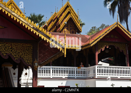 Burmesischen Stil Tempel Wat Sirong Muang, Lampang, Thailand Stockfoto