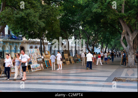 Paseo del Prado, Altstadt Havanna Stockfoto