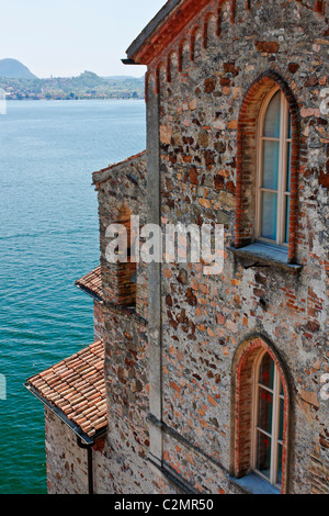 Altes Haus in Morcote - Tessin - Schweiz Stockfoto