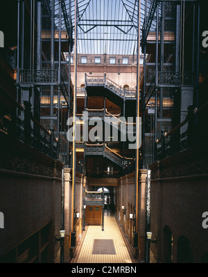 Das Bradbury Building, 304 s. Broadway Los Angeles das Atrium (1893) Stockfoto