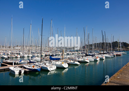 Hafen von La Trinité-Sur-Mer Hafen, Morbihan, Bretagne, Frankreich, Europa Stockfoto