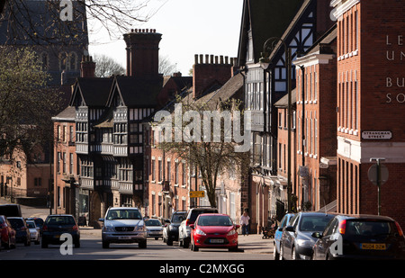 Großbritannien, England, Staffordshire, Lauch, Stadtzentrum, St. Edward Street Stockfoto