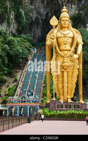 Weltweit höchste Murugan Statue am Batu Höhlen, Kuala Lumpur Stockfoto