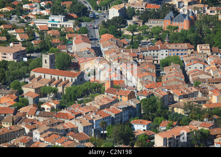 Überblick über die Dorf von Sollies-Pont und Sollies Ville in der Nähe von Toulon Stockfoto