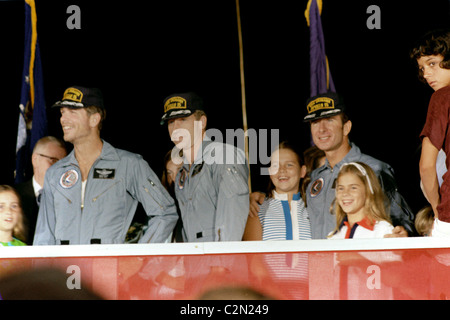 Apollo 15 Crew und Familienmitglieder Stockfoto