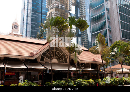 Lau Pa Sat Markt Essen Zentrum, Boon Tat St, Singapur Stockfoto