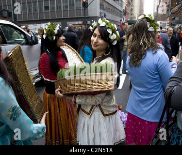 2011: persische Parade, Madison Avenue, New York City. Stockfoto