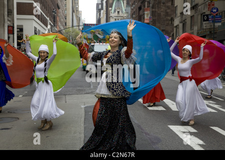 2011: persische Parade, Madison Avenue, New York City. Stockfoto