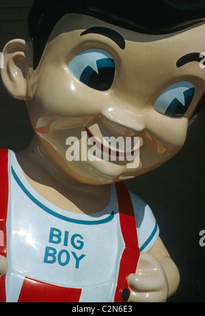 Bob's Big Boy Statue außerhalb Fastfood-Restaurant in Cape Cod, Massachusetts. Stockfoto