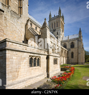 Selby Abbey eine mittelalterliche Klosterkirche und heutigen anglikanische Pfarrkirche von Selby North Yorkshire UK Stockfoto