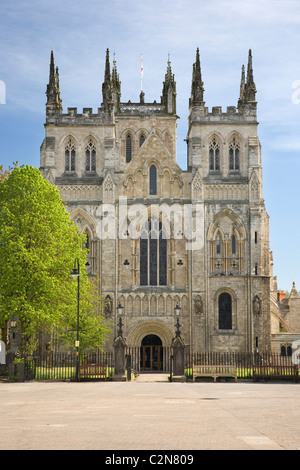 Selby Abbey eine mittelalterliche Klosterkirche und heutigen anglikanische Pfarrkirche von Selby North Yorkshire UK Stockfoto