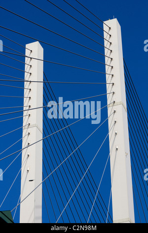 Die Queen Elizabeth II Bridge Dartford Fluss Themse M25 London England uk gb überschreiten Stockfoto