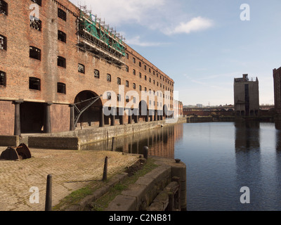 Alte Lagerhalle in Stanley Dock, Liverpool Stockfoto