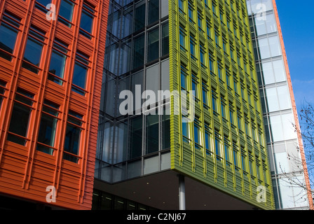 Zentrale St Giles, eine bunte neue Offce Bebauung, St Giles Circus, London WC2, England Stockfoto