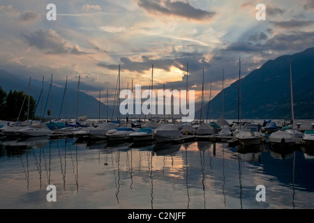 Morgen am Lago Maggiore Stockfoto