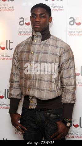 Micah Richards ACLT Launch-Party im Riverbank Park Plaza Hotel - Ankunft London, England - 28.04.08 Stockfoto