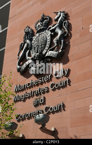 Manchester City Magistrates Court und Leichenbeschauer Büro, Stadtzentrum von Manchester. Stockfoto