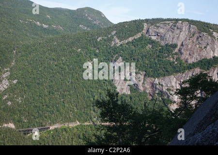 Crawford Notch State Park - Mount Willard in den White Mountains, New Hampshire, USA Stockfoto