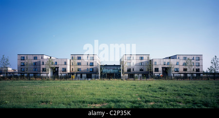 Villa West Cambridge, Cambridge. Nord Block. Stockfoto