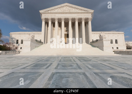 Die neoklassische United States Supreme Court Building in Washington, DC. Stockfoto