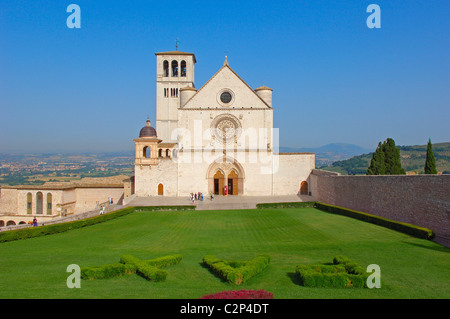 Assisi, Basilica di San Francesco. Basilika des Heiligen Franziskus. UNESCO-Weltkulturerbe. Provinz Perugia. Umbrien. Italien. Europ Stockfoto