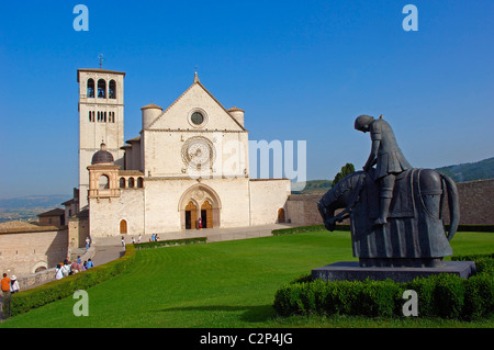 Assisi, Basilica di San Francesco. Basilika des Heiligen Franziskus. UNESCO-Weltkulturerbe. Provinz Perugia. Umbrien. Italien. Europ Stockfoto