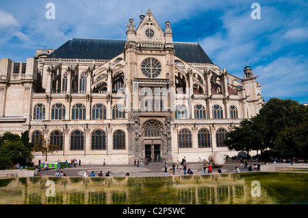 Kirche Saint-Eustache in Paris. Stockfoto