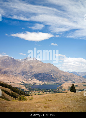 Über dem See Hayes, in der Nähe von Arrowtown, Neuseeland Stockfoto