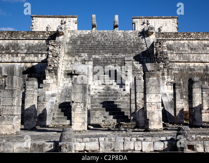 Tempelruinen in Chichen Itza Maya Mexiko Stockfoto