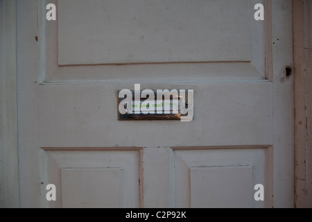 Keine Junk-Mail-Schild am Briefkasten Stockfoto