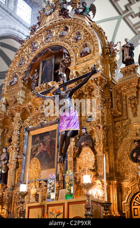 Oracion al Señor del Veneno Metropolitan Kathedrale-Mexiko-Stadt Stockfoto