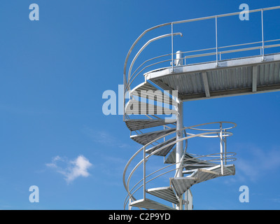 Externen Feuerleiter Treppe Stockfoto