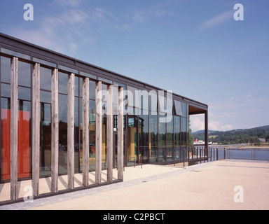 Gateway Orientierung Zentrum, Loch Lomond, Schottland. Aussichtsplattform. Stockfoto