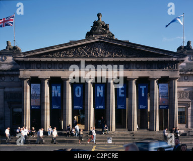 Die Playfair-Projekt, National Galleries of Scotland, Edinburgh. Haupteingang. Stockfoto