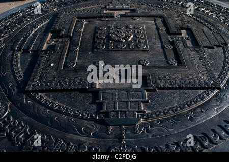 Kalachakra-Mandala, tibetischen Garten für den Frieden, Imperial War Museum, Southwark, Lambeth, London, UK Stockfoto