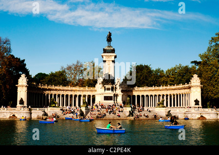 Denkmal für Alfonso XII, Madrid, Spanien Stockfoto