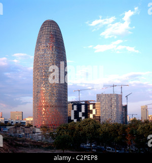 Torre Agbar Barcelona Stockfoto