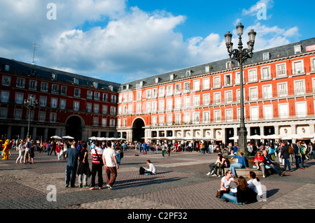 Plaza Mayor, Madrid, Spanien Stockfoto