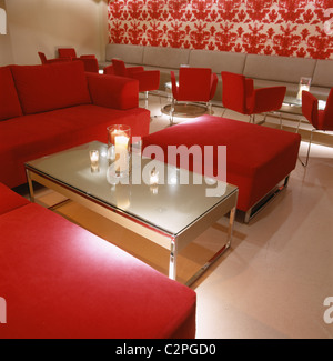 Das Penthouse, London. Sitzbereiche. Stockfoto