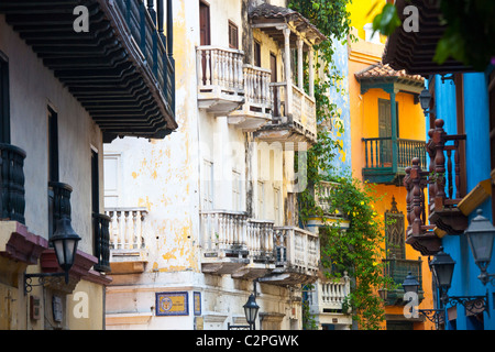 Altstadt, Cartagena, Kolumbien Stockfoto