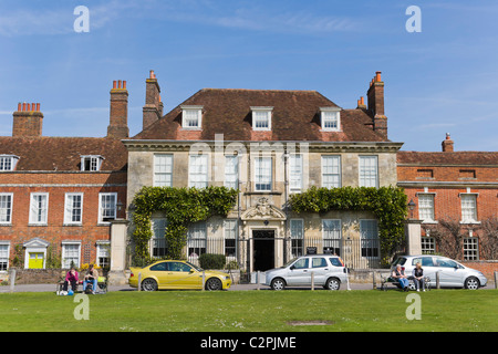 Mompesson Haus, Chorsänger grün, Salisbury Kathedrale schließen, Salisbury, Wiltshire, England, Vereinigtes Königreich Stockfoto