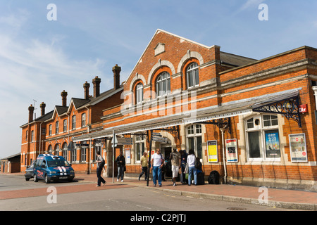 Salisbury Railway Station, South Western Road, Salisbury, Wiltshire, England, Vereinigtes Königreich Stockfoto