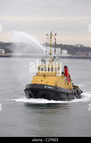 Der Schlepper SD vorsichtig. Stockfoto