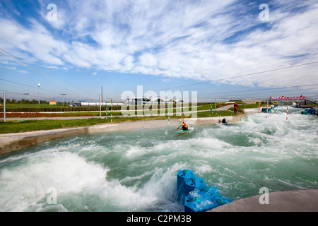 Beijing Olympics 2008 - Kanu-Kajak-Slalom, Shunyi Rudern Kanu Olympiapark. Stockfoto