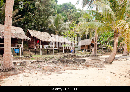 Koh Chang oder Ko Chang Insel; Thailand Provinz Trat, Asien, Sonnenbaden am Strand von Kai Bae Strand Stockfoto