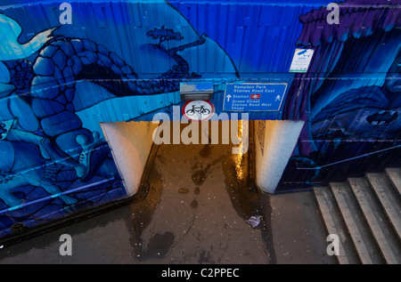 Sutton Subway Graffiti Stockfoto